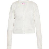 Klassische Strickjacke mit Rippmuster