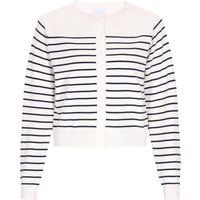 usha Strickjacke Frauen Cremeweiß, Marineblau