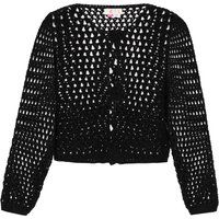 IZIA Strickjacke Frauen Schwarz