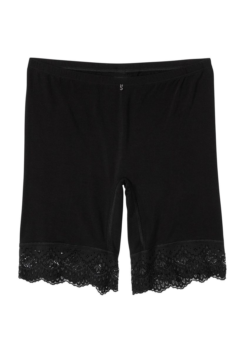 Unterwäscheshorts mit Spitzenbesatz