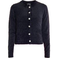 Flauschiger Cardigan mit Knopfleiste