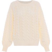 Strickjacke mit floralen Verzierungen