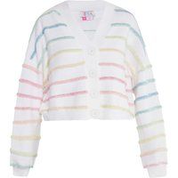 IZIA Strickjacke Damen Wollweiß