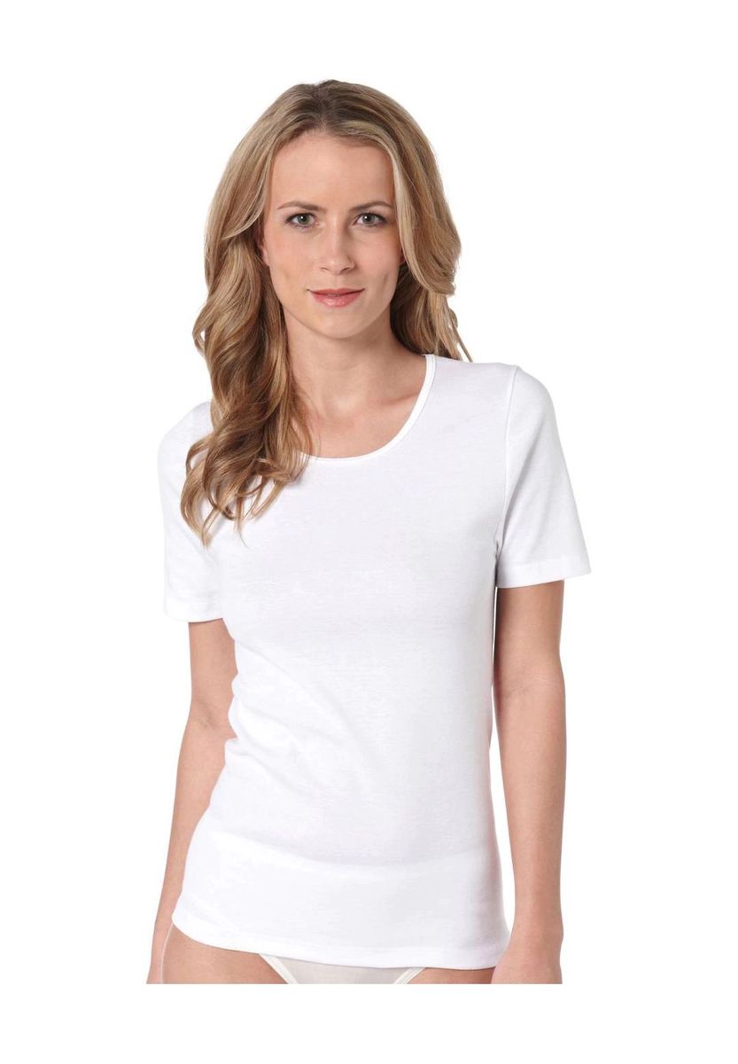 Klassisches Baumwoll T-Shirt mit Rundhalsausschnitt