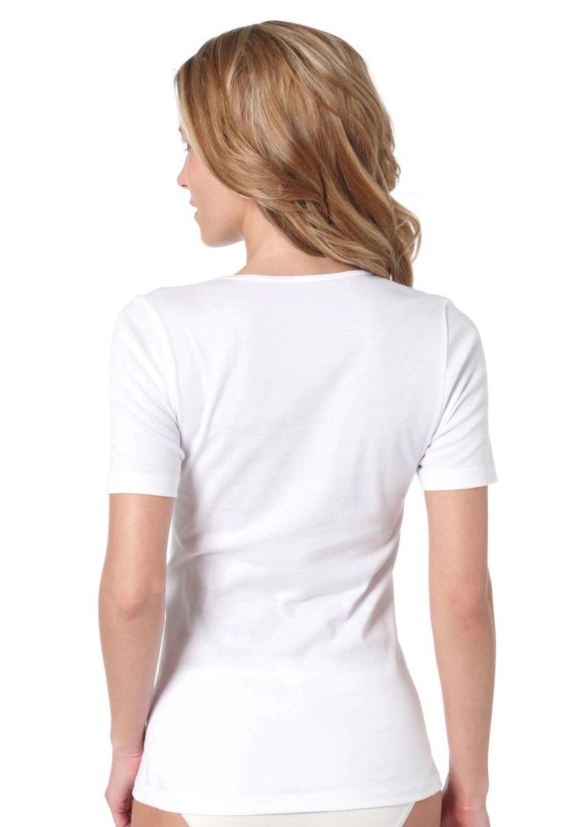 Klassisches Baumwoll T-Shirt mit Rundhalsausschnitt