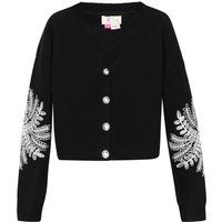 IZIA Strickjacke Frauen schwarz-weiß