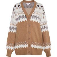usha Strickcardigan Damen Kamel Mehrfarbig