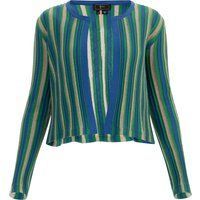 Faina Strickjacke Damen Blau Mehrfarbig