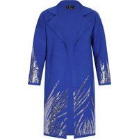 Strickjacken-Jacket mit Paillettenbesatz