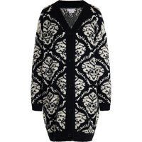 usha Strickjacke Damen schwarz/creme