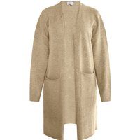 Locker geschnittene, lange Strickjacke