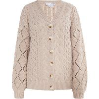 usha Strickcardigan Damen Graubeige