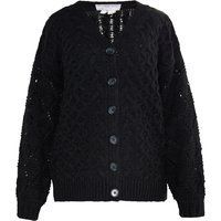 Oversized Zopfstrick-Cardigan
