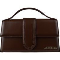 Strukturierte Lederhandtasche mit Griff