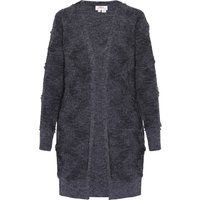 Strickjacke mit Textur in Anthrazitgrau