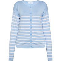 Gestreifte Strickjacke mit Knopfleiste