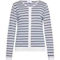 Gestreifte Strickjacke mit Knopfleiste