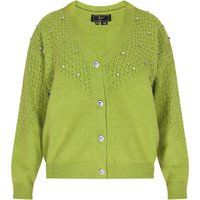 Damen Strickjacke mit Ziersteinen
