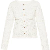usha Strickjacke Frauen Weiß