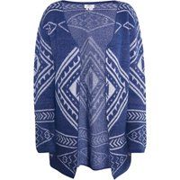 usha Strickcardigan Damen marine weiss