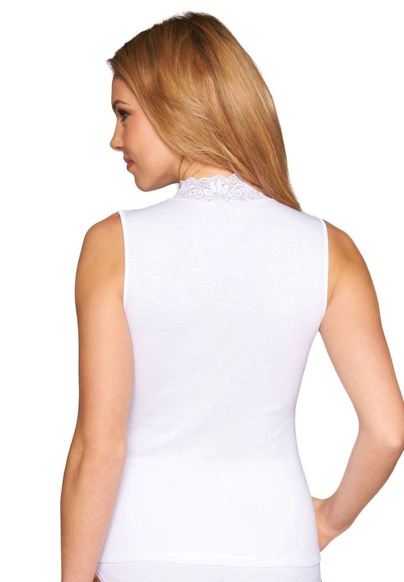 Elegantes Tanktop mit Spitzenkragen