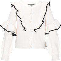 Faina Strickjacke Frauen weiß-schwarz