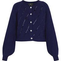 Faina Strickjacke Frauen Marine