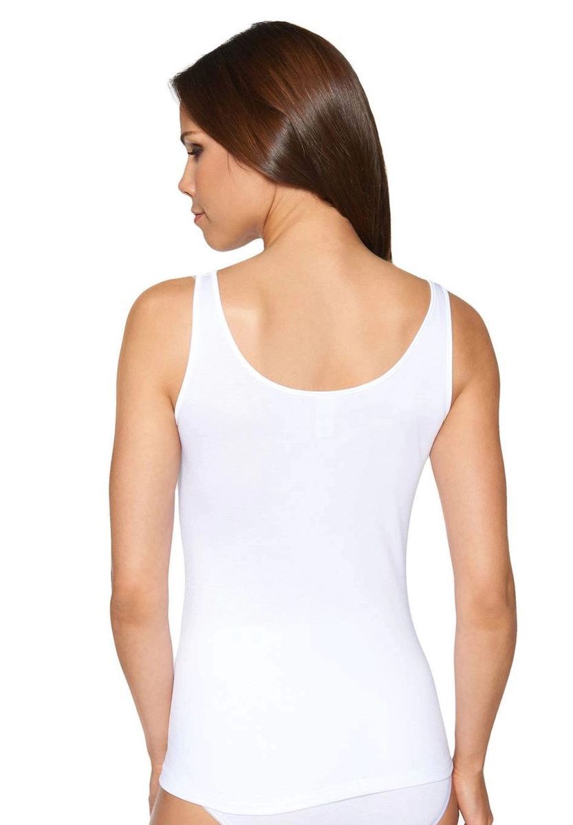Baumwoll-Tanktop mit Spitzendetails