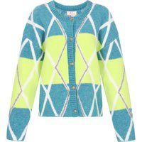 IZIA Strickjacke Frauen türkisfarbene Limette