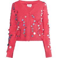 IZIA Strickjacke Damen Rosa