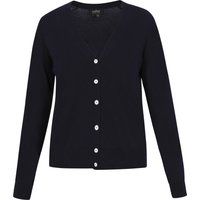 Klassische Strickjacke mit V-Ausschnitt