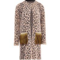 Faina Strickjacke Damen rosa schwarz