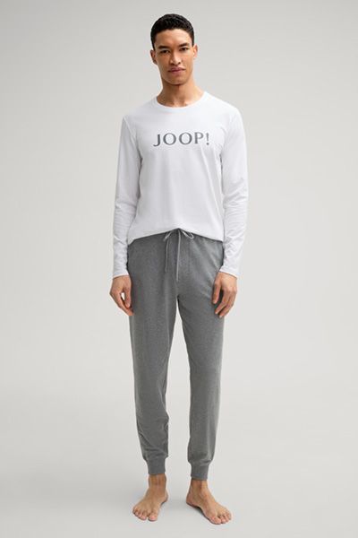 Joop! Graumelierte Jersey-Jogginghose Stretch Baumwollmischung Loungewear Hose