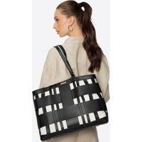 Gewebte Shopper-Tasche aus Kunstleder