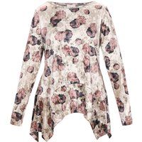 usha Bluse Frauen beige mehrfarbig