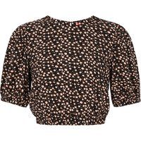 Mymo Bluse Frauen schwarz-weiß