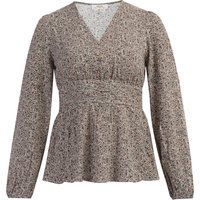 usha Bluse Damen Beige Mehrfarbig