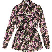 usha Bluse Frauen schwarz mehrfarbig