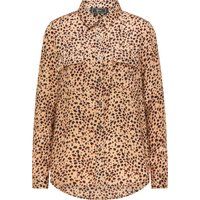 Hemdbluse mit Leopardenmuster