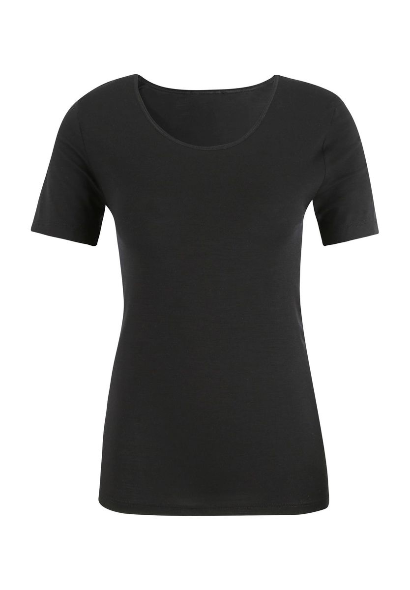 Basic Kurzarm Shirt mit Rundhalsausschnitt