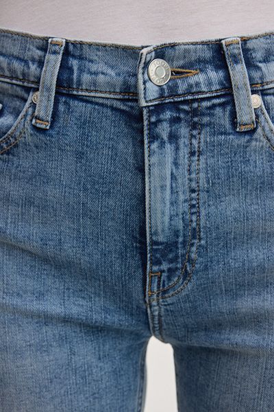 Joop! Chrisi Bootcut-Jeans mit Hoher Taille Hellblau gewaschene Baumwollmischung