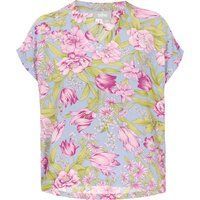 usha Bluse Frauen blau mehrfarbig
