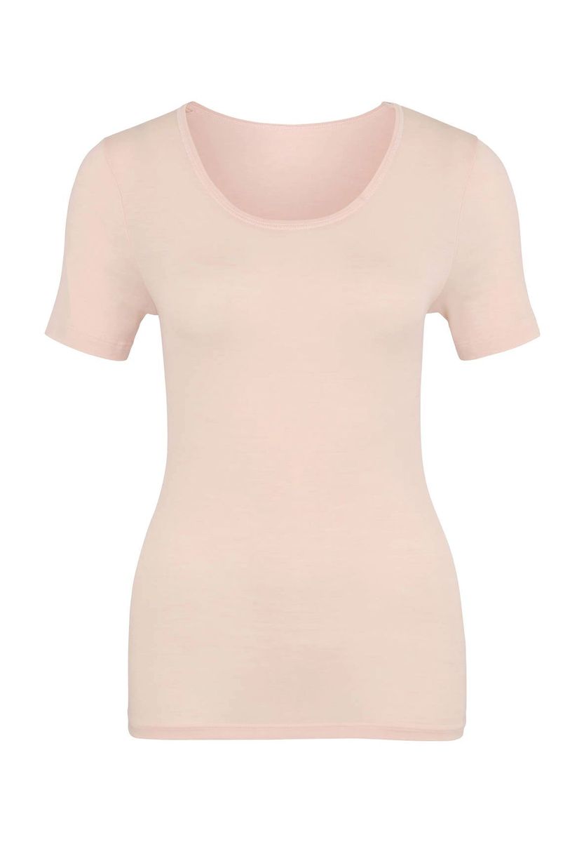 Weiches, rosafarbenes Kurzarm-T-Shirt