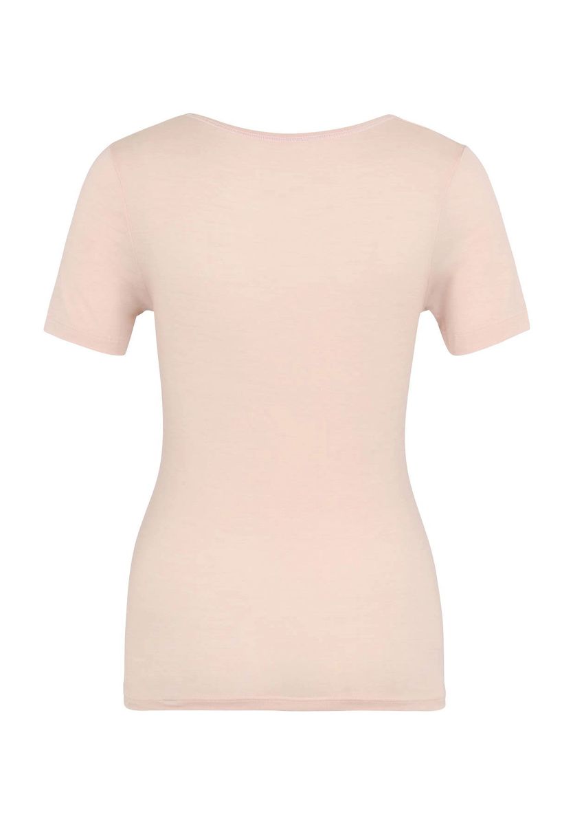 Weiches, rosafarbenes Kurzarm-T-Shirt