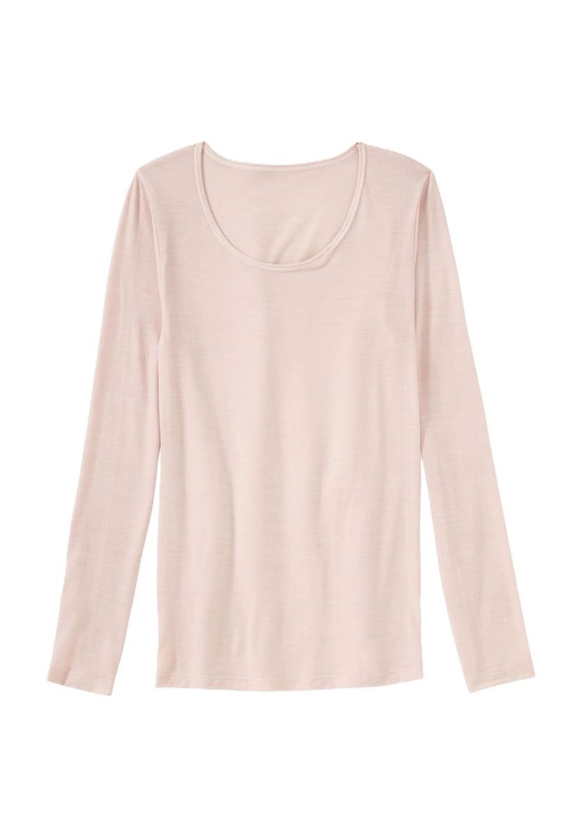 Langarm Wollmischung Oberteil