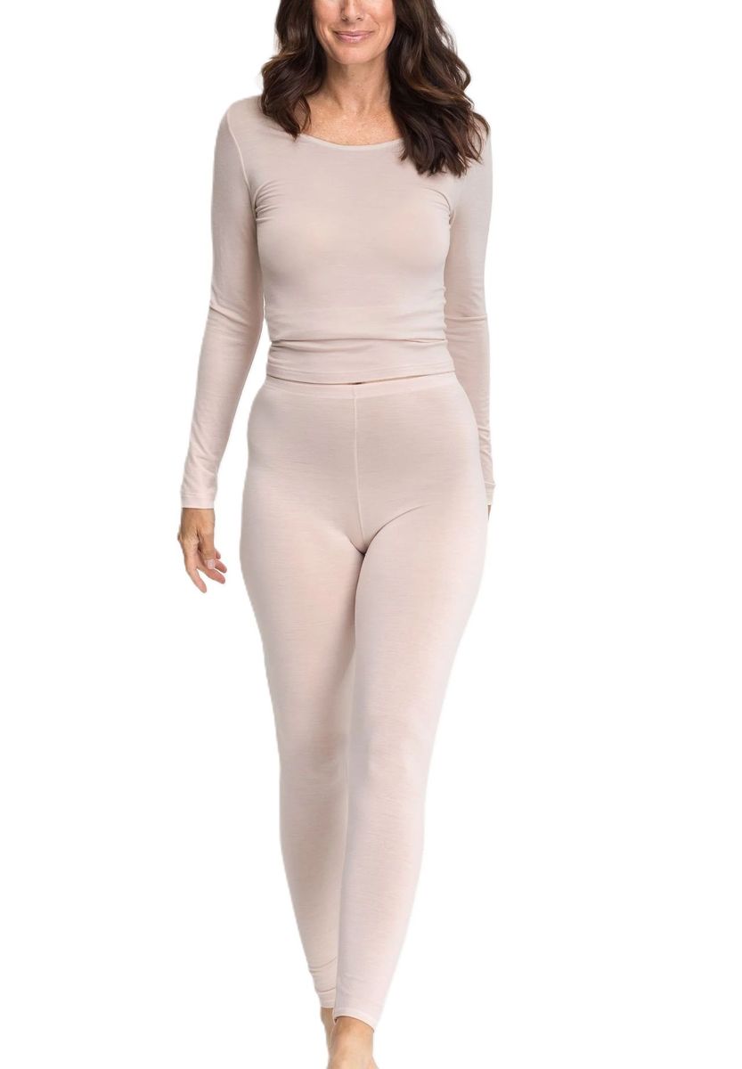 Langarm Wollmischung Oberteil