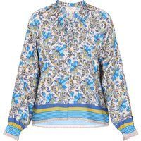 usha Bluse Frauen blau mehrfarbig