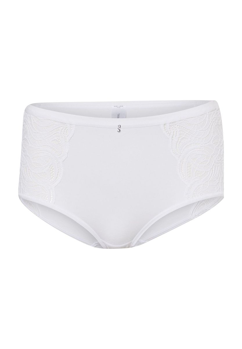 Taillenslip mit Spitze und hohem Bund