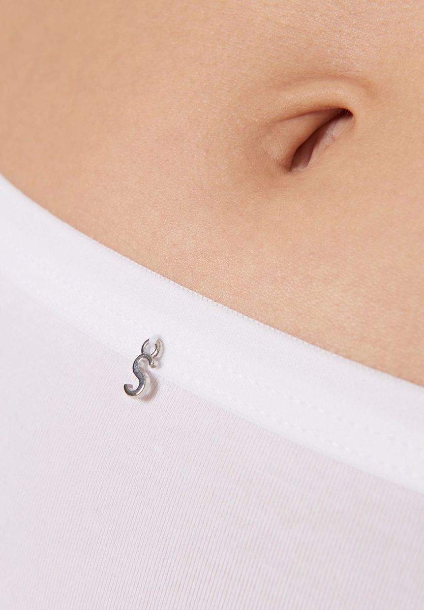 Taillenslip mit Spitze und hohem Bund