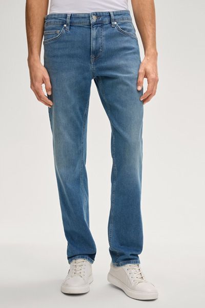 Joop! Jeans Mitch blaue moderne Passform Five-Pocket Baumwollmischung